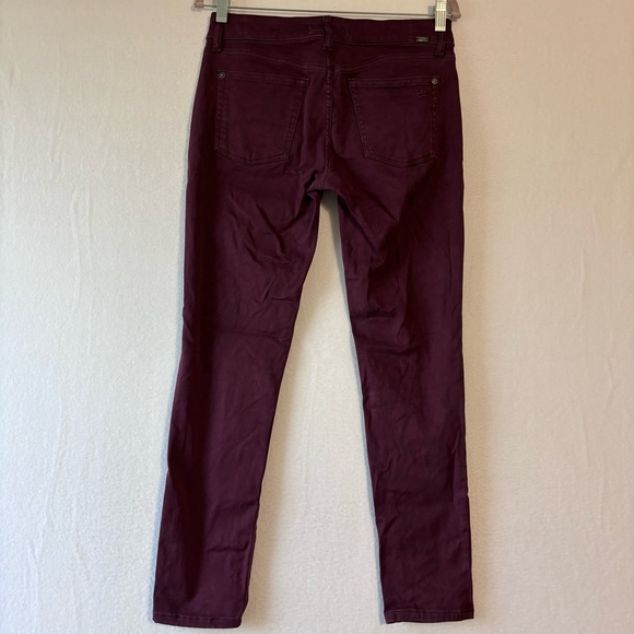 DL1961 Margaux Instascuplt ankle skinny jeans size 28. Burgundy/purple - Picture 8 of 9